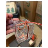 Steuben Crystal Gift Box Ornament With Box