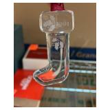 Orrefors 1991 Crystal Stocking Ornament