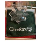 Orrefors 1996 Crystal Ornament Erika Lagerb