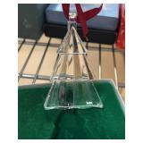Orrefors 1995 Glass Christmas Tree Ornament