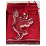 Baccarat 1999 Crystal Dove Ornament
