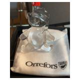 Orrefors 2003 Annual Ornament Bear