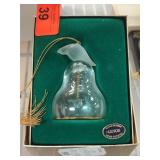 Lenox Glass Bell Ornament with Box