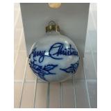 1993 Merry Christmas Glass Ornament