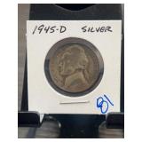1945-D Jefferson Nickel Silver