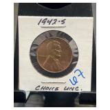 1942-S Lincoln Wheat Cent Choice Uncirculated