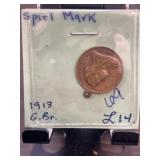 1913 German Spiel Mark Token Medal