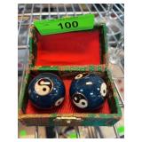 Baoding Balls with Yin Yang Design