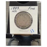 1883 Liberty V Nickel in Fine Condition