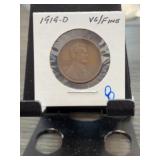 1914-D Lincoln Wheat Cent VG/Fine