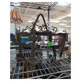 Metal Crosses and Ornate Hanging Rack