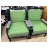 CRay Designer, Green & Black Chairs NICE