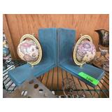 Globe Motif Wooden Bookends