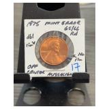 1975 Lincoln Cent Mint Error MS65/66 RD