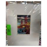 Mark Monsarrat Golden Gate Dusk Print