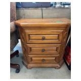 Wooden Three-Drawer Chest, 29' x 28.5'