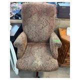 Upholstered Swivel Office Chair Paisley