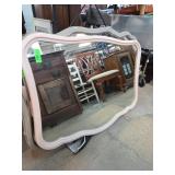 Rectangular Mirror With Pink Frame 32x40