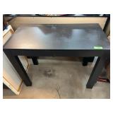 Black Rectangular Desk with Drawer, 30ï¿½ x 39ï¿½