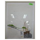 Original Mixed Media Artwork Signed Reverse
