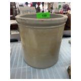 Glazed Stoneware Crock Jar