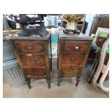 Three-Drawer Wooden Side Cabinets