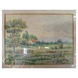 Signed Original Watercolor Landscape