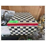 Mckenzie Childs Inspired Checkerboard Box