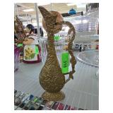 Brass Decorative Ewer Pitcher, 11 Inch