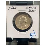 1960 Washington Quarter Choice Proof