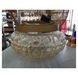 Glass Flush Mount Light Fixture with Shade