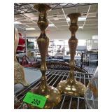 Tall Brass Candlesticks