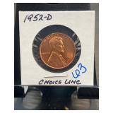 1952-D Lincoln Wheat Cent UNC