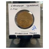 1924 Chevrolet Superior Advertising Token