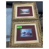Framed Prints of Street Scenes, Pair