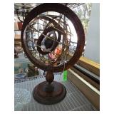Armillary Sphere with Zodiac Symbols