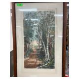 Hamilton Etching 'The Farm Road' Framed 38' x