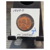 1949-D Lincoln Wheat Cent Uncirculated