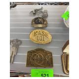3 Commemorative Belt Buckles