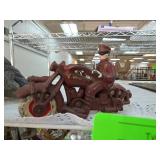 Cast Iron Champion Police Motorcycle Toy