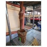 Carved Wooden Figural Head Dipper