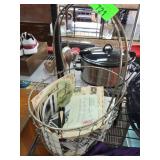 Wire Basket With Vintage Photos and Letters