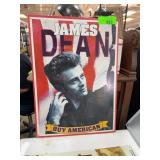 James Dean 'Buy American' Metal Sign