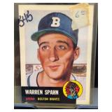 1953 Topps Warren Spahn #147 Baseball Card