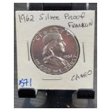 1962 Franklin Silver Proof Half Dollar