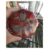 Chinese Lacquer Box with Boy and Carp