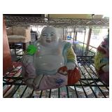 Porcelain Laughing Buddha Cookie Jar