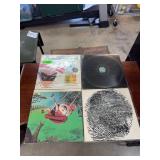 4 Classic Rock and Folk Vinyl LPs