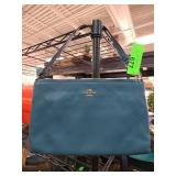 Coach Leather Teal Shoulder Bag