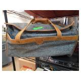 Hartmann Tweed and Leather Duffle Bag